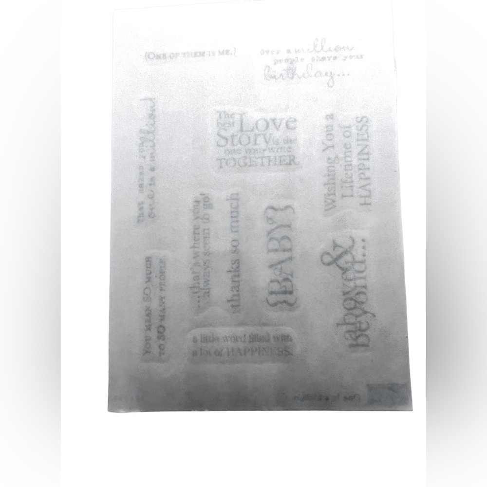 NEW Stampin’ Up! “One in a Million” Rubber Stamp Set of 10. Retired. Set 126382 - Picture 4 of 6